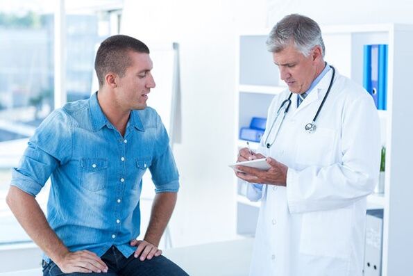Consultar a un médico por prostatitis crónica